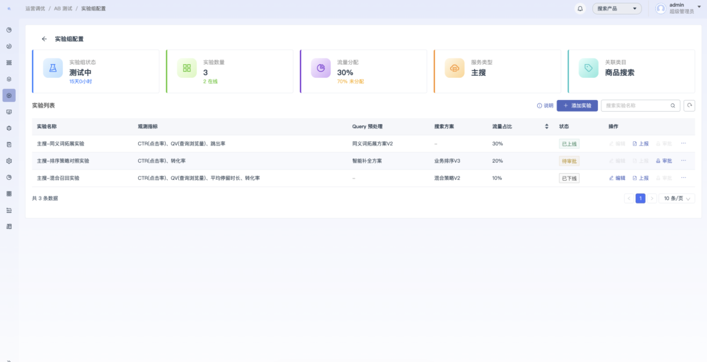智能搜素产品界面图